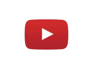 YouTube logo on green background